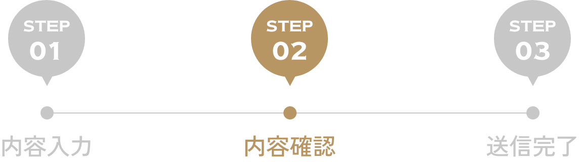 お問い合わせ内容確認